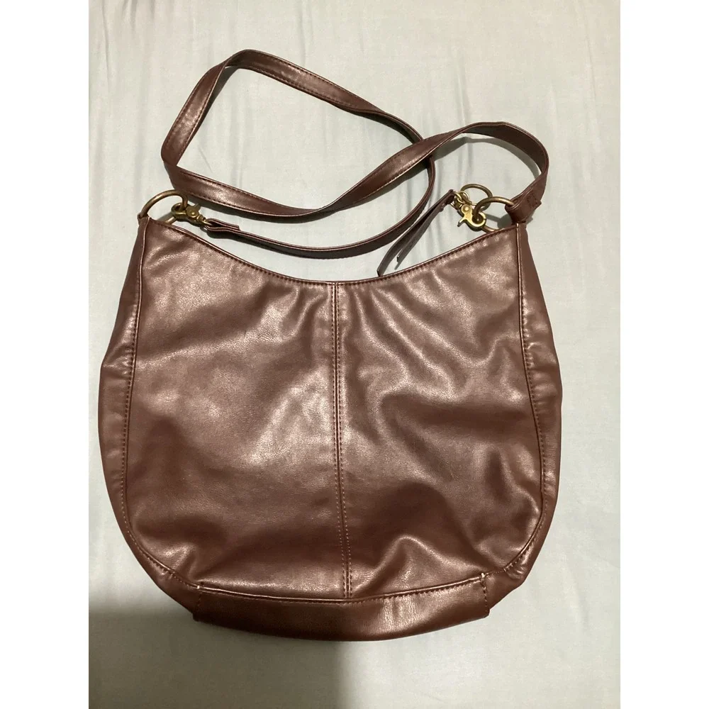 Frye and Co Brown Hobo Bag Purse Crossbody Shoulder Bag Everyday Casual